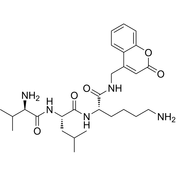 D-Val-Leu-Lys-AMC Structure
