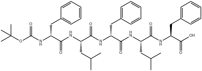 N-Boc-Phe-Leu-Phe-Leu-Phe Structure
