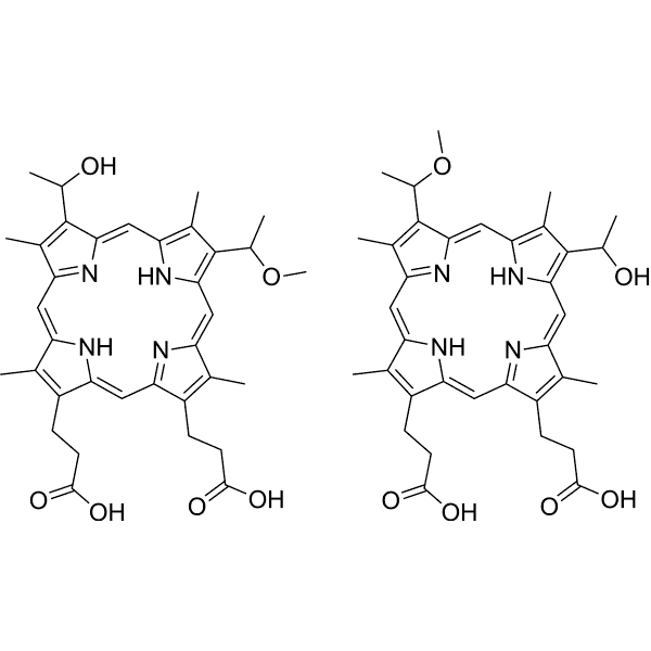 Hematoporphyrin monomethyl ether Structure