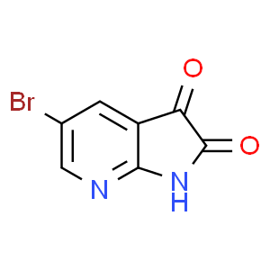 5-bromo-1H-pyrrolo[2,3-b]pyridine-2,3-dione  Structure