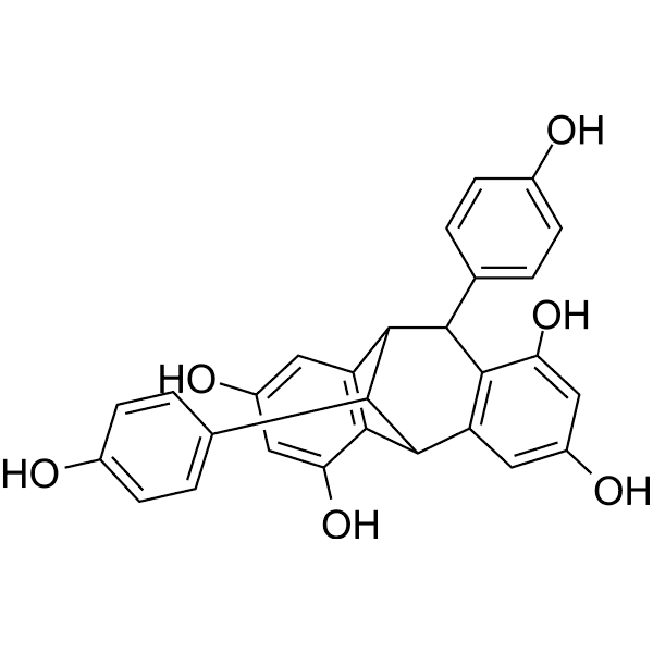 Ampelopsin F Structure
