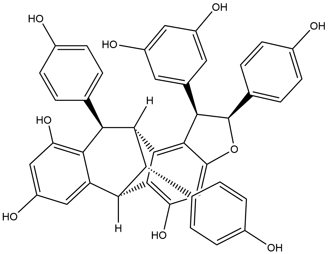 Ampelopsin G Structure