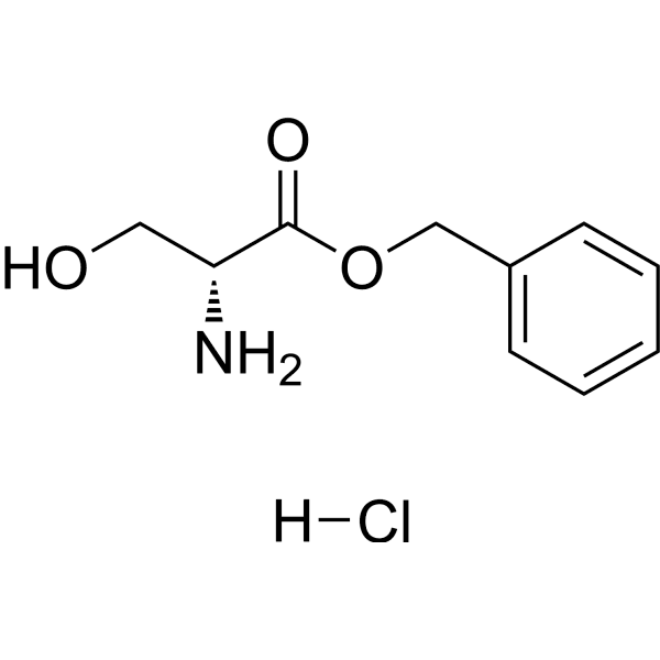 Benzyl D-serinate hydrochloride Structure