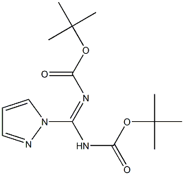 N,N'-Di-Boc-1H-pyrazole-1-carboximidamide Structure