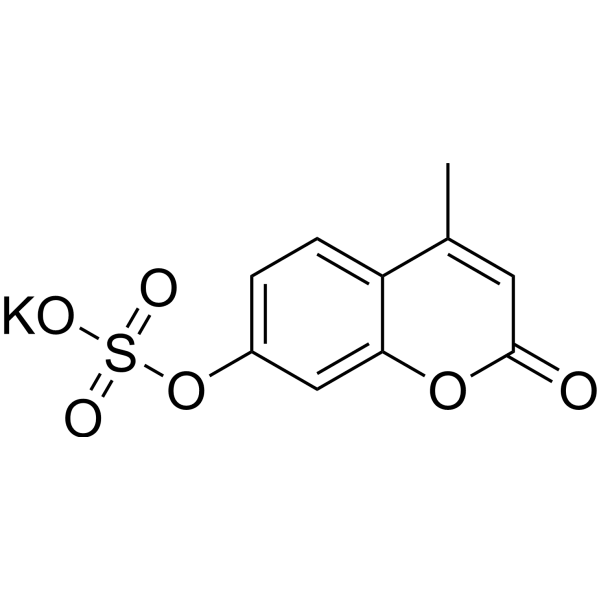 4-Methylumbelliferyl sulfate potassium  Structure
