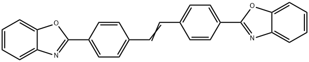 1,2-Bis(4-(benzo[d]oxazol-2-yl)phenyl)ethene Structure