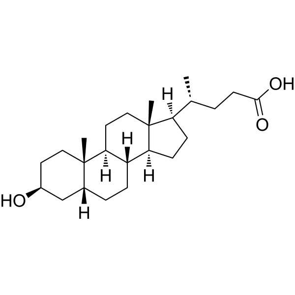 Isolithocholic acid Structure