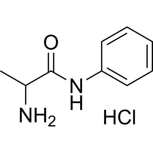 2-Amino-N-phenylpropanamide hydrochloride Structure