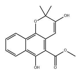 3-Hydroxymollugin Structure