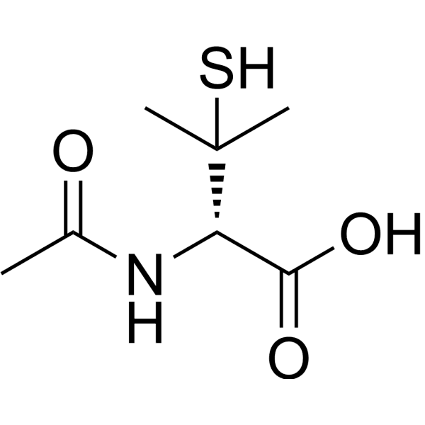 N-Acetylpenicillamine Structure