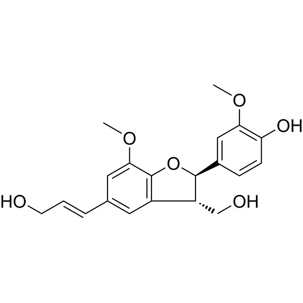 (7R,8S)-Dehydrodiconiferyl alcohol Structure
