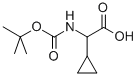 (S)-Butoxycarbonylamino-cyclopropyl-acetic acid Structure