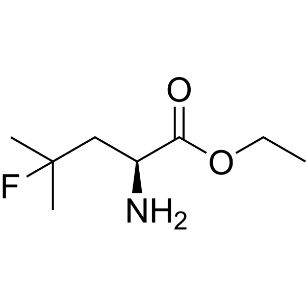 (S)-ethyl 2-amino-4-fluoro-4-methylpentanoate Structure