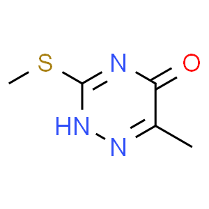 6-Methyl-3-(methylthio)-1,2,4-triazin-5(4H)-one  Structure