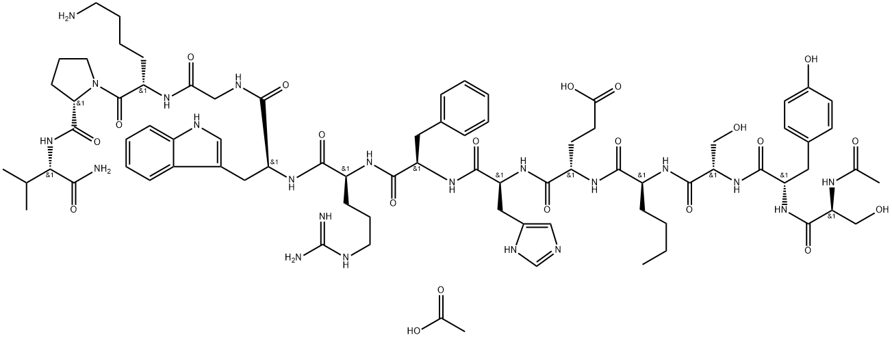 Melanotan I acetate Structure