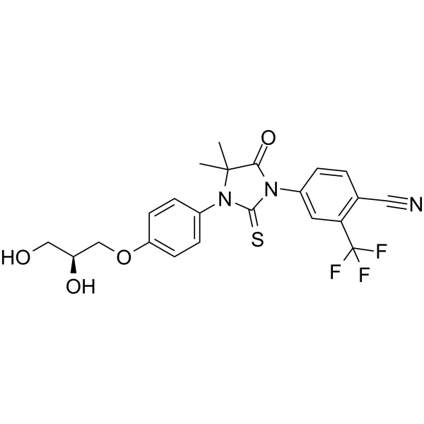 Rezvilutamide Structure