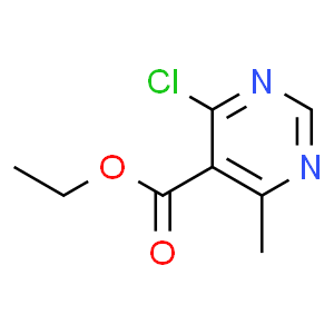 ethyl 4-chloro-6-methylpyrimidine-5-carboxylate  Structure