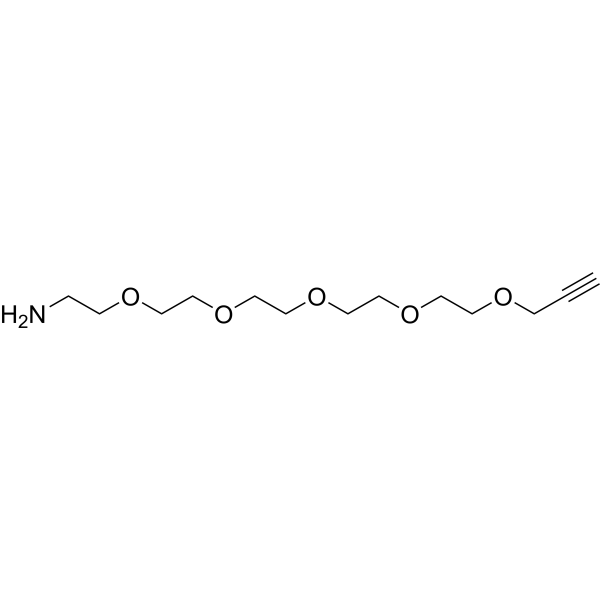 Propargyl-PEG5-amine  Structure
