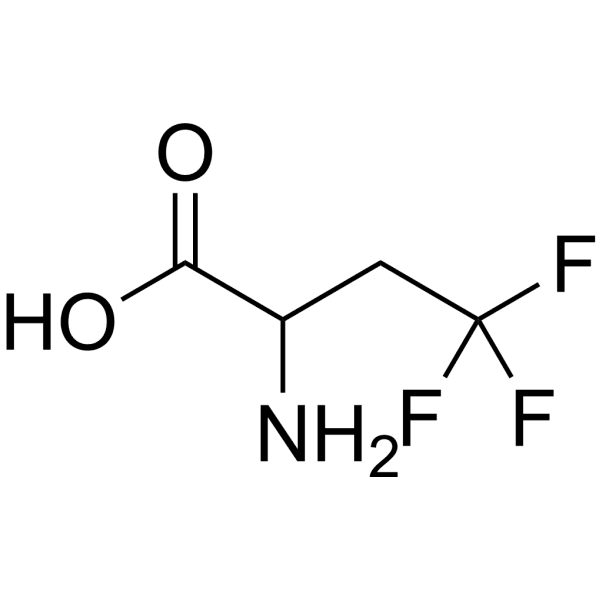 2-Amino-4, 4, 4-trifluorobutyric acid Structure