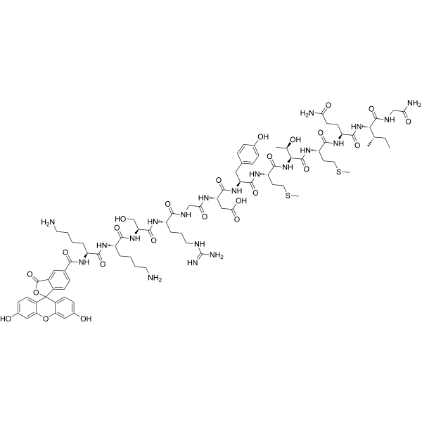 IRS-1 Peptide, FAM labeled Structure