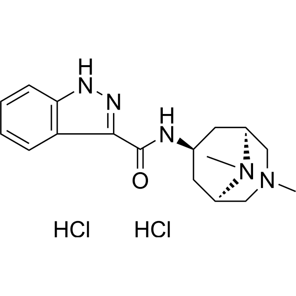 Indisetron dihydrochloride Structure