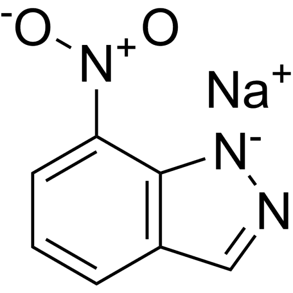 7-Nitroindazole sodium Structure