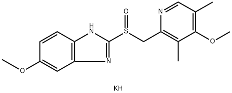 Esomeprazole potassium salt Structure