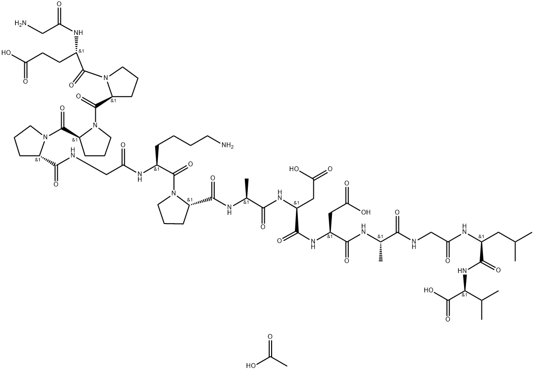 BPC 157 acetate Structure