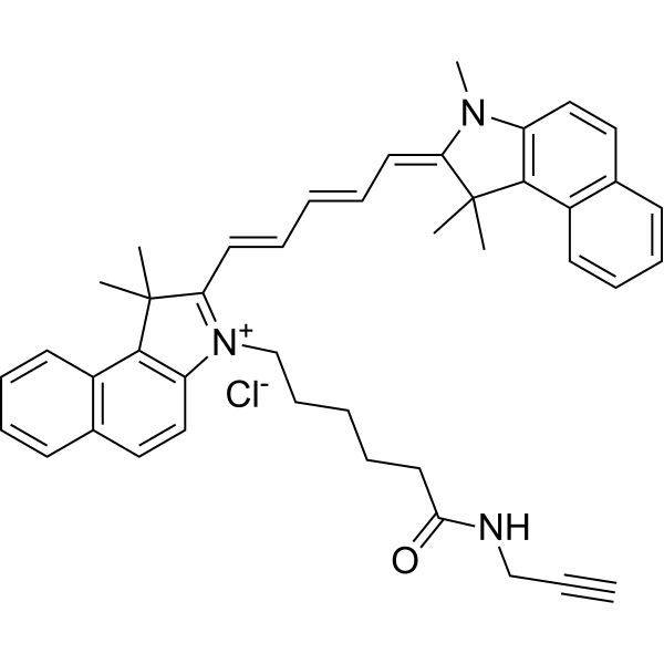 Cyanine5.5 alkyne chloride  Structure