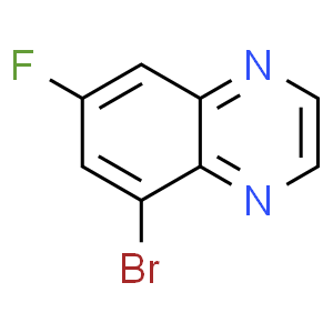 5-Bromo-7-fluoroquinoxaline  Structure