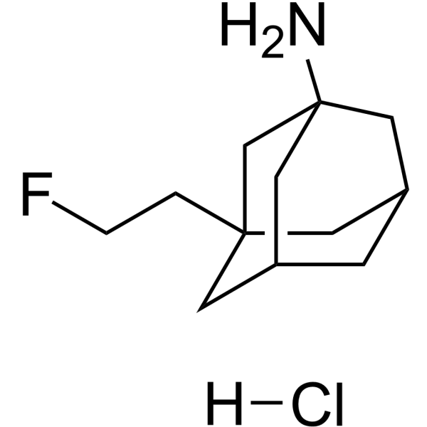 Fluoroethylnormemantine hydrochloride Structure