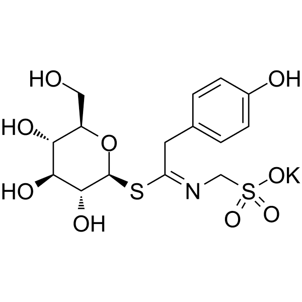 Sinalbin potassium salt Structure