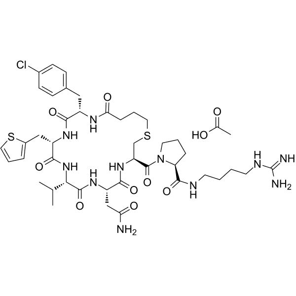 Velmupressin acetate Structure