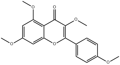 Tetramethylkaempferol Structure
