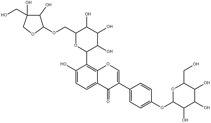 Mirificin-4'-O-glucoside Structure