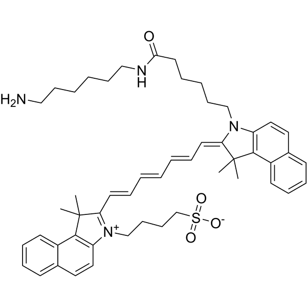 ICG-amine Structure