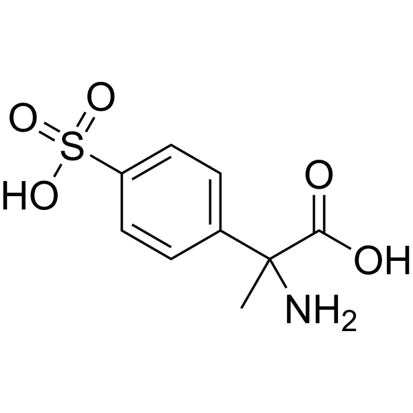 (±)-α-Methyl-(4-sulfonophenyl)glycine Structure