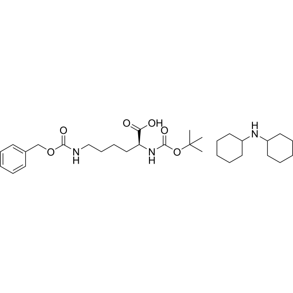 Boc-Lys(Z)-OH (DCHA) Structure