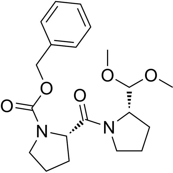 Z-Pro-Pro-aldehyde-dimethyl acetal Structure