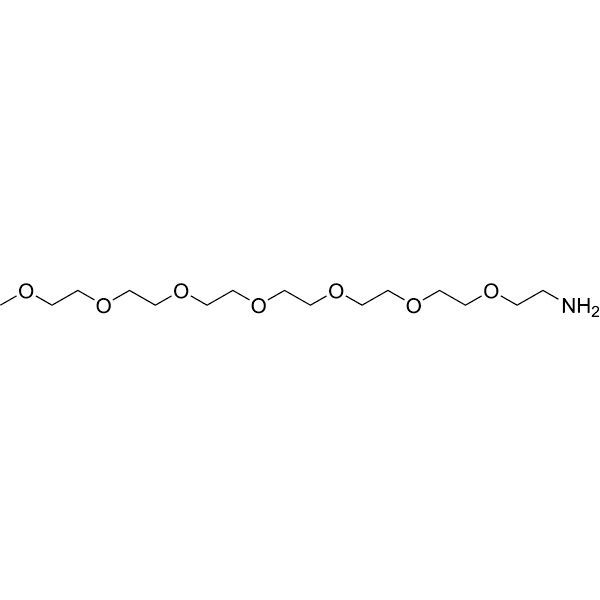 m-PEG7-Amine Structure