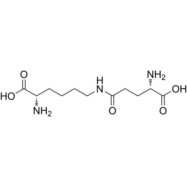 Epsilon-(gamma-glutamyl)-lysine Structure