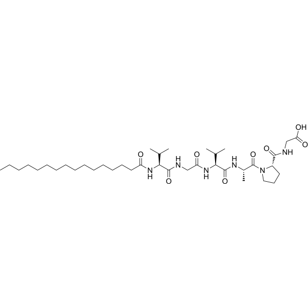 Palmitoyl hexapeptide-12 Structure