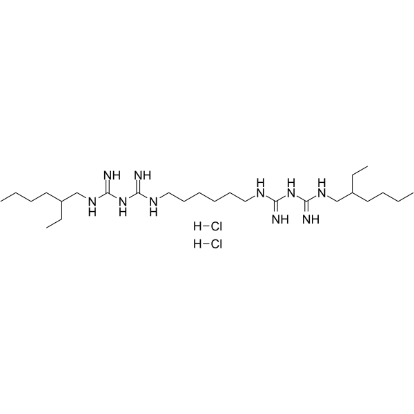 Alexidine dihydrochloride  Structure