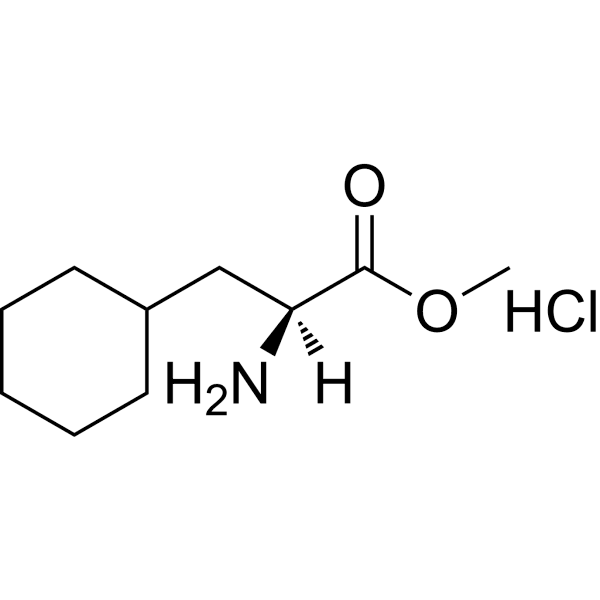 (S)-methyl 2-amino-3-cyclohexylpropanoate hydrochloride Structure