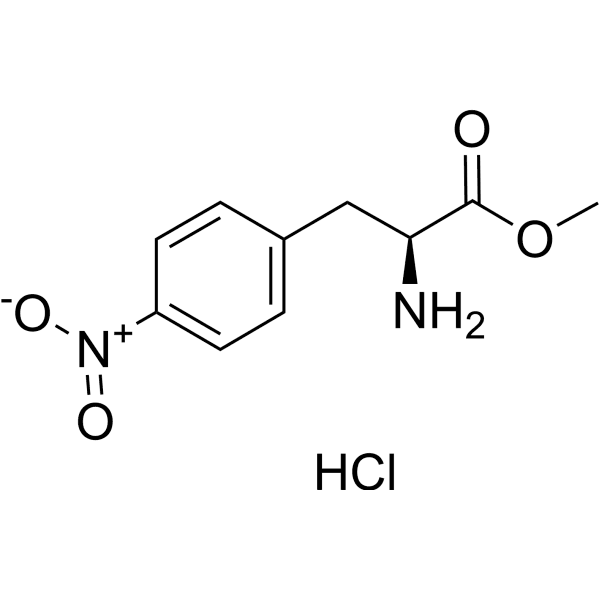 4-Nitro-L-phenylalanine methyl ester hydrochloride Structure