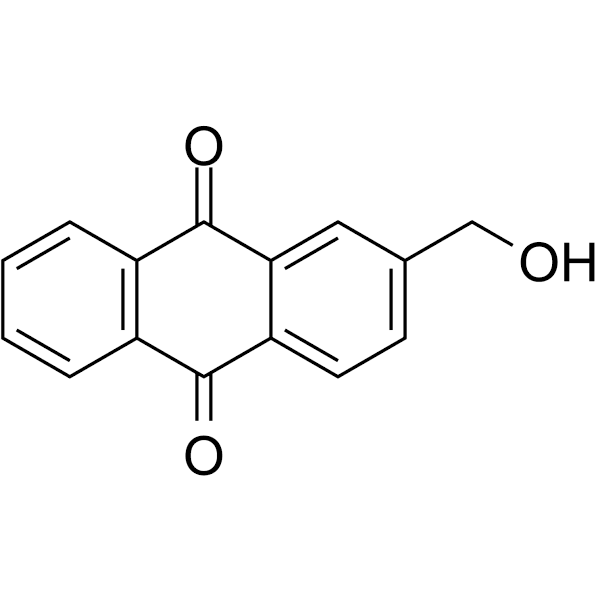 2-(Hydroxymethyl)anthraquinone Structure