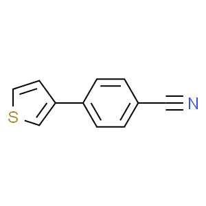 4-(3-Thienyl)benzonitrile  Structure