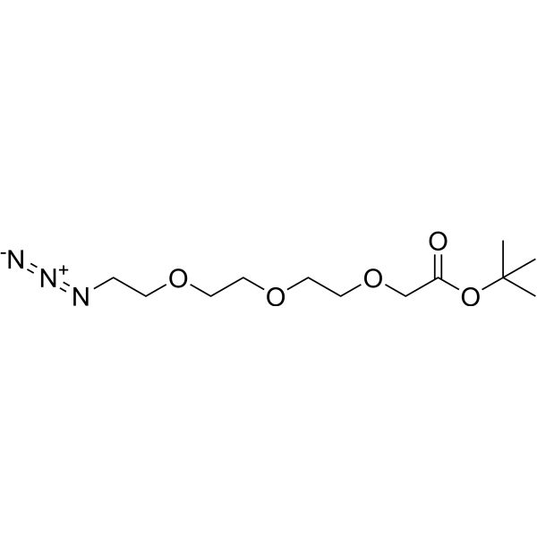 Azido-PEG3-C-Boc Structure