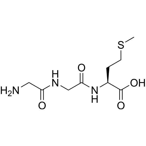 H-Gly-Gly-Met-OH Structure