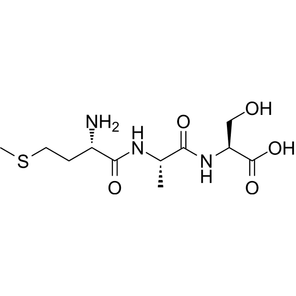 H-Met-Ala-Ser-OH Structure